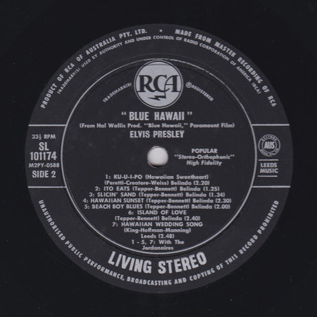 Elvis Presley : Blue Hawaii (LP, Album)