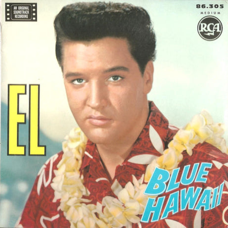 Elvis Presley : Blue Hawaii (7", EP, Mono, RE, Blu)