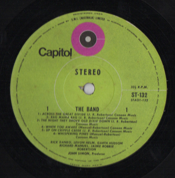 The Band : The Band (LP, Album)