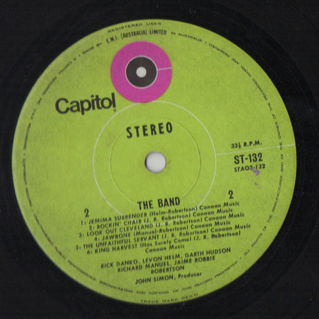 The Band : The Band (LP, Album)