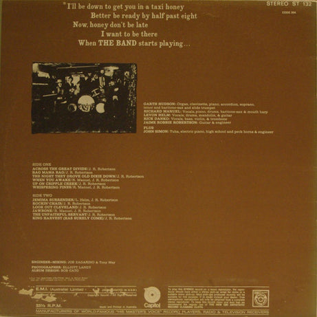 The Band : The Band (LP, Album)