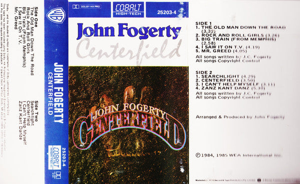 John Fogerty : Centerfield (Cass, Album, Dol)