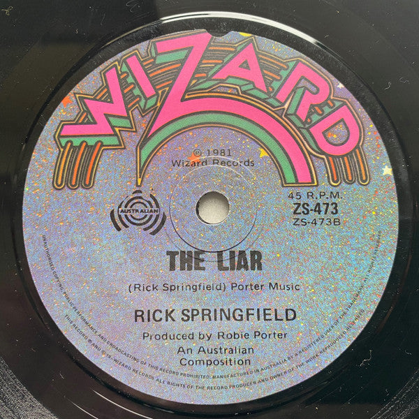 Rick Springfield : Jessie's Girl (7", Single)