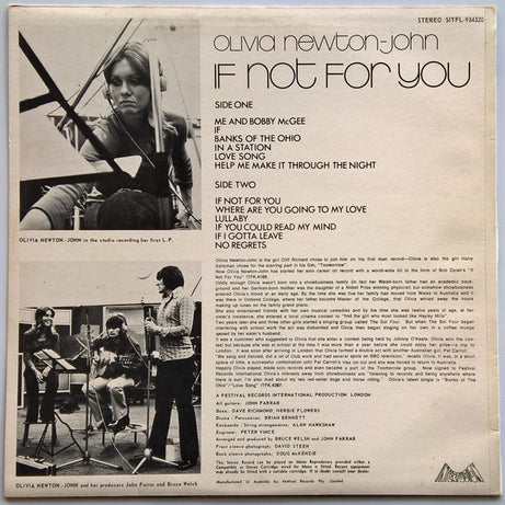 Olivia Newton-John : If Not For You (LP, Album, UK )
