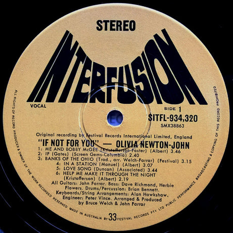 Olivia Newton-John : If Not For You (LP, Album, UK )