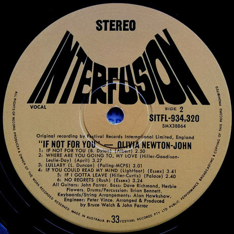 Olivia Newton-John : If Not For You (LP, Album, UK )