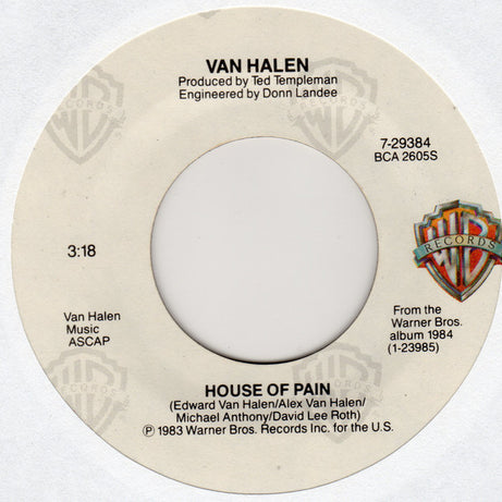 Van Halen : Jump! (7", Single, Spe)