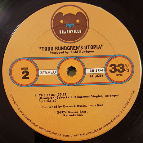 Utopia (5) : Todd Rundgren's Utopia (LP, Album, Pit)