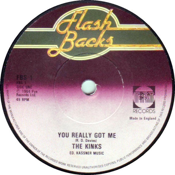 The Kinks : You Really Got Me / All Day And All Of The Night (7", Single, RE)