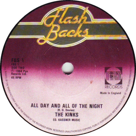 The Kinks : You Really Got Me / All Day And All Of The Night (7", Single, RE)