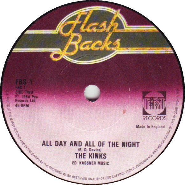 The Kinks : You Really Got Me / All Day And All Of The Night (7", Single, RE)