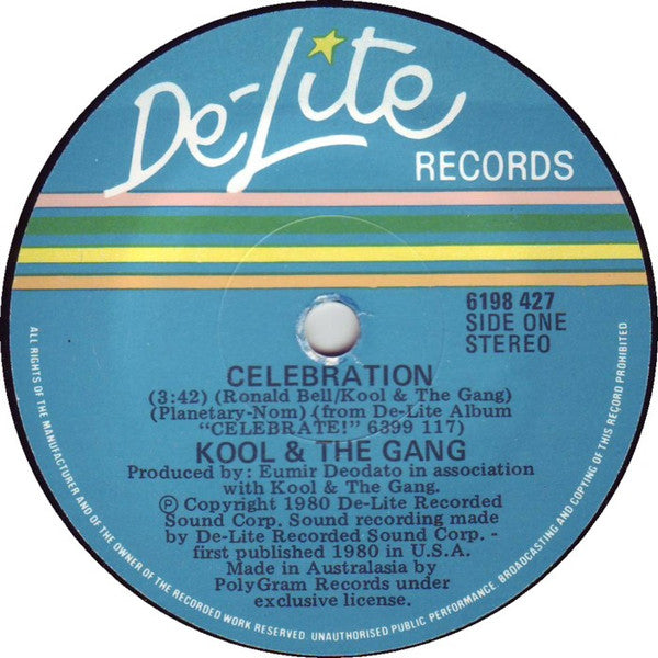 Kool & The Gang : Celebration / Morning Star (7", Single)