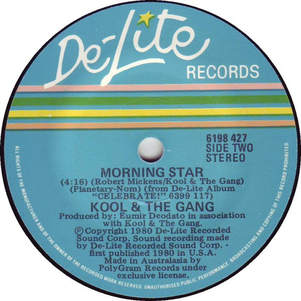 Kool & The Gang : Celebration / Morning Star (7", Single)