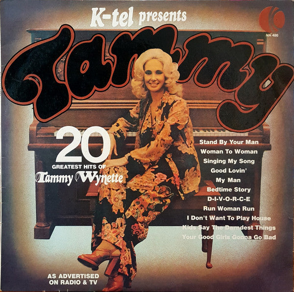 Tammy Wynette : K-Tel Presents Tammy 20 Greatest Hits Of Tammy Wynette (LP, Comp)