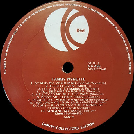 Tammy Wynette : K-Tel Presents Tammy 20 Greatest Hits Of Tammy Wynette (LP, Comp)