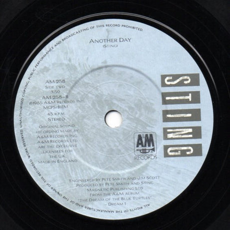 Sting : If You Love Somebody Set Them Free (7", Single)