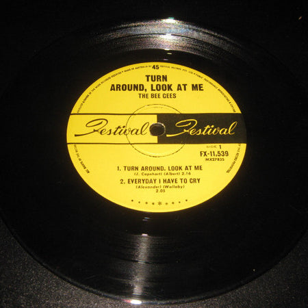 Bee Gees : Turn Around, Look At Me (7", EP, Mono)
