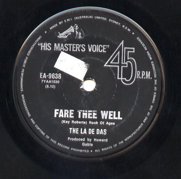 The La De Das : Gonna See My Baby To-night (7", Single)