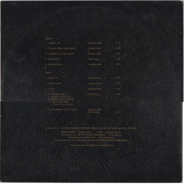 Crosby, Stills, Nash & Young : Déjà Vu (LP, Album, RE)