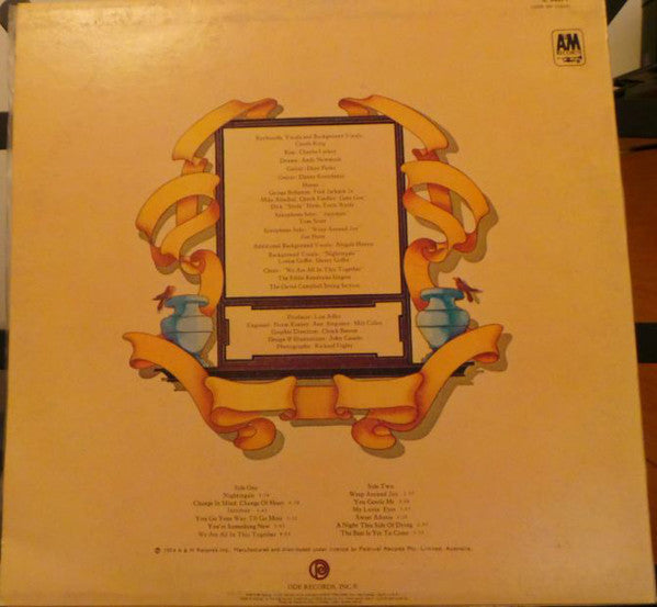 Carole King : Wrap Around Joy (LP, Album)