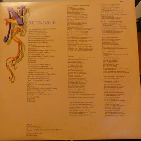 Carole King : Wrap Around Joy (LP, Album)
