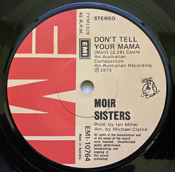 Moir Sisters : Don't Tell Your Mama (7", Single)