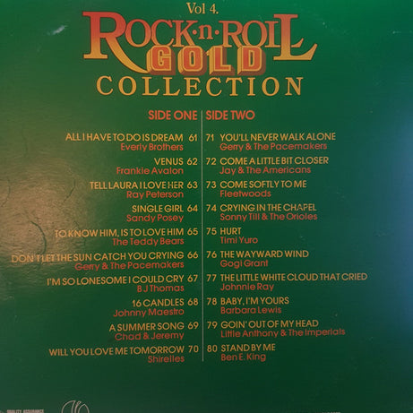 Various : Rock 'N' Roll Gold Collection Vol. 4 (LP, Comp)