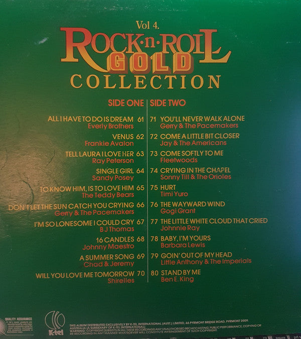 Various : Rock 'N' Roll Gold Collection Vol. 4 (LP, Comp)