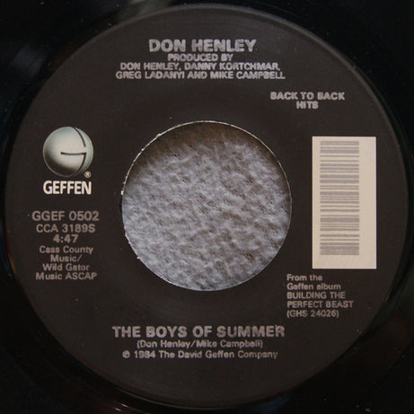 Don Henley : The Boys Of Summer / All She Wants To Do Is Dance (7", Single, RE, Glo)