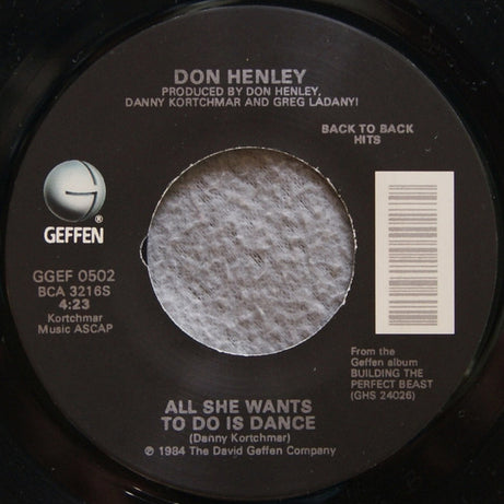 Don Henley : The Boys Of Summer / All She Wants To Do Is Dance (7", Single, RE, Glo)