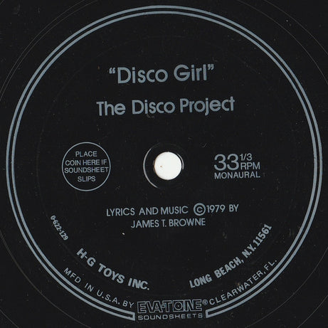 The Disco Project : Disco Girl (Flexi, 7", Single, Mono, Sin)