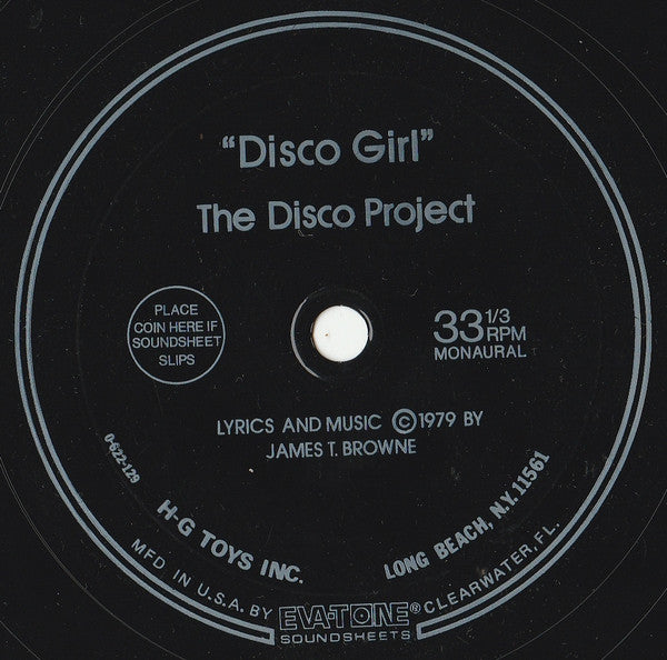 The Disco Project : Disco Girl (Flexi, 7", Single, Mono, Sin)