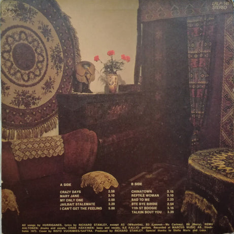 Hurriganes : Crazy Days (LP, Album, RP)