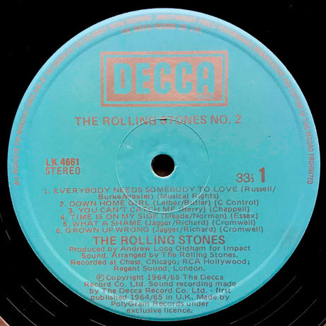 The Rolling Stones : No.2 (LP, Album, RE)