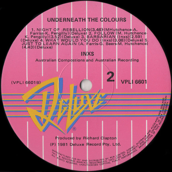 INXS : Underneath The Colours (LP, Album, Gat)