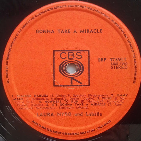 Laura Nyro And Labelle : Gonna Take A Miracle (LP, Album)