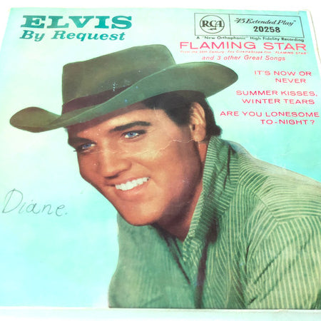 Elvis Presley With The Jordanaires : Elvis By Request (7", EP)