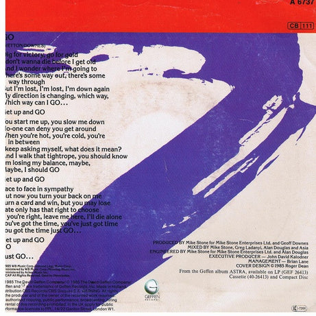 Asia (2) : Go (7", Single)