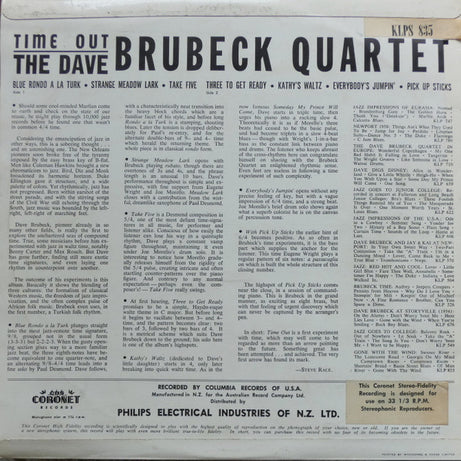 The Dave Brubeck Quartet : Time Out (LP, Album)