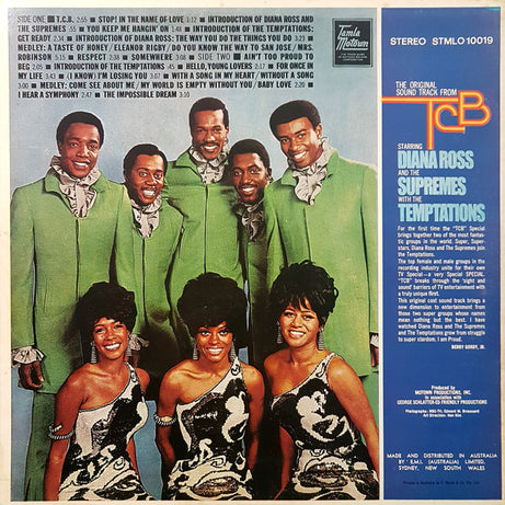 The Supremes With The Temptations : (The Original Sound Track From) TCB (LP, Album)