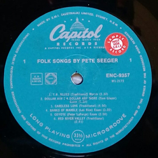 Pete Seeger : Folk Songs By Pete Seeger (LP, Album)