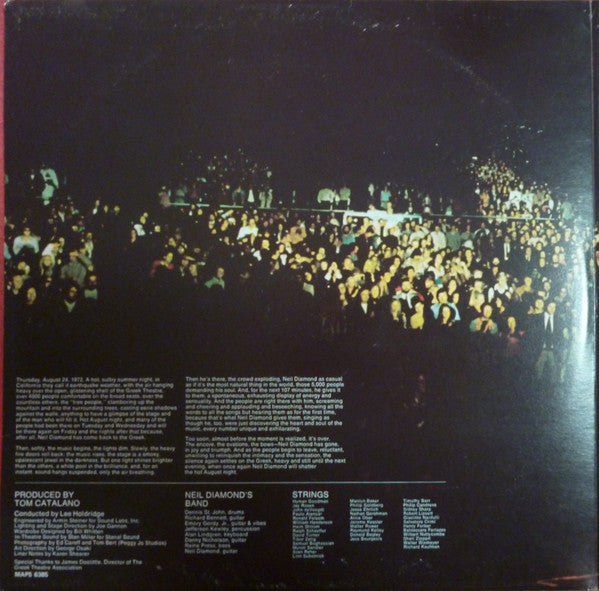 Neil Diamond : Hot August Night (2xLP, Album, RE, Gat)