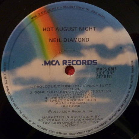 Neil Diamond : Hot August Night (2xLP, Album, RE, Gat)