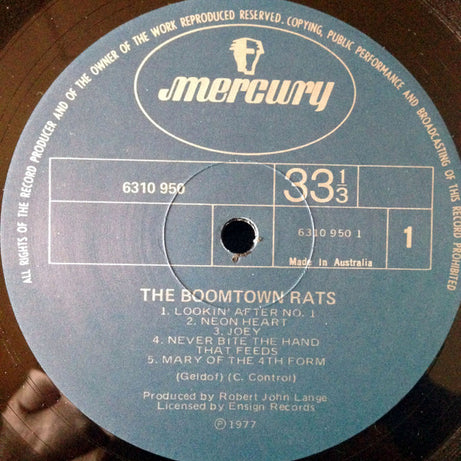 The Boomtown Rats : The Boomtown Rats (LP, Album)