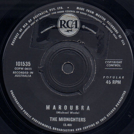 The Midnighters (3) : Maroubra (7", Single)