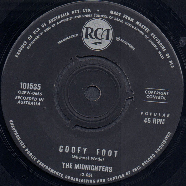 The Midnighters (3) : Maroubra (7", Single)