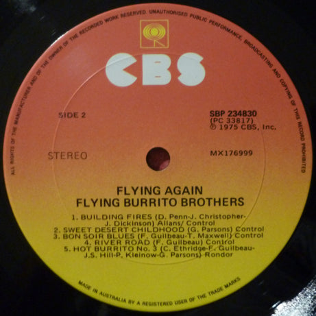 The Flying Burrito Bros : Flying Again (LP, Album)