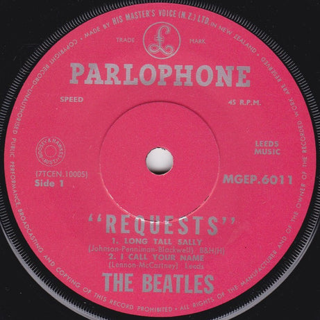 The Beatles : Requests (7", EP, Mono)