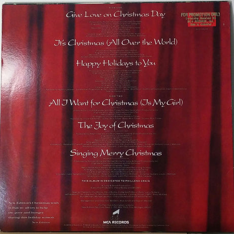 New Edition : Christmas All Over The World (LP, Album, Glo)