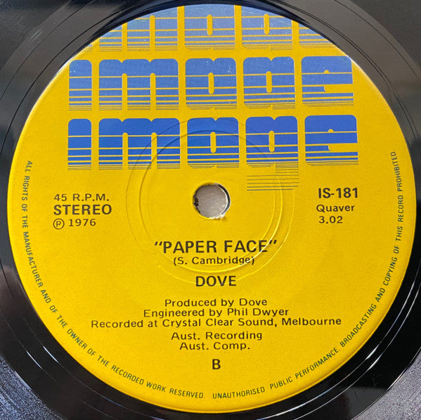 Dove (10) : Lion Sleeps Tonight (7", Single)